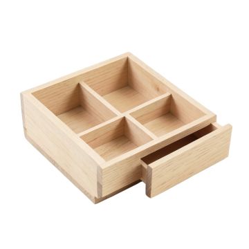 Shore Bend Empty Coffee-Station Organizer - Beige (synthetic illustration; no displayed measurements)