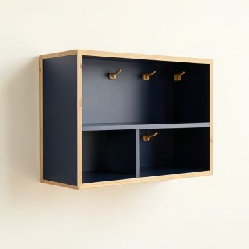 Summit Bend Wall-Mounted Entryway Organizer Shelf - Navy (synthetic illustration; no displayed measurements)