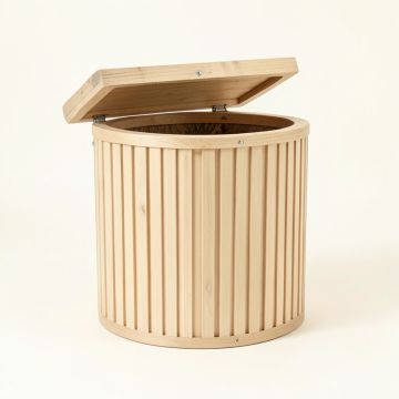Hazel Crest Closed Garden Compost Bin - Beige (synthetic illustration; no displayed measurements)