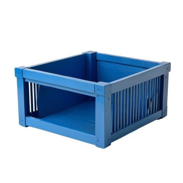 Spruce Branch Empty Furniture-Style Pet Crate - Blue