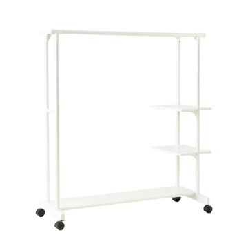Slate Canyon Empty Garment Rack - White
