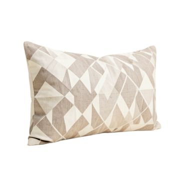 Mayes Cotton Geometric Lumbar Pillow