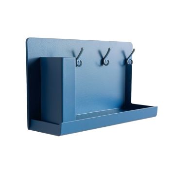 Moss Dale Wall-Mounted Entryway Organizer Shelf - Blue
