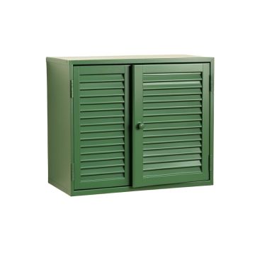 Olive Crest Wall-Mounted Entry Cabinet - Green