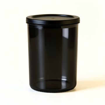 Bay Crest Storage Canister With Lid - Black (synthetic illustration; no displayed measurements)
