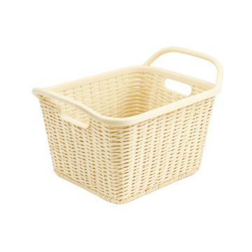 Laurel Bridge Empty Storage Basket - Ivory