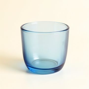 Dune Bend Empty Candle Holder - Blue (synthetic illustration; no displayed measurements)