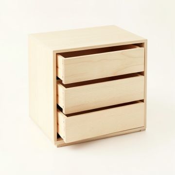 Hill Bluff Small-Parts Storage Drawer Cabinet - Ivory (synthetic illustration; no displayed measurements)