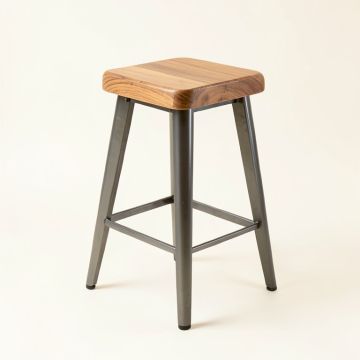 Burton Solid Wood 24.25 '' Counter Stool (synthetic illustration; no displayed measurements)