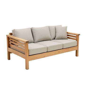Malta Teak Patio Sofa With Cushions