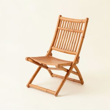 Moss Dale Folding Outdoor Chair - Terracotta (synthetic illustration; no displayed measurements)