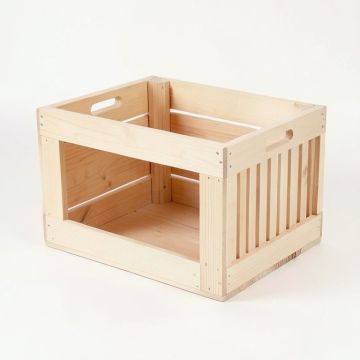 Cedar Brook Empty Furniture-Style Pet Crate - Beige (synthetic illustration; no displayed measurements)