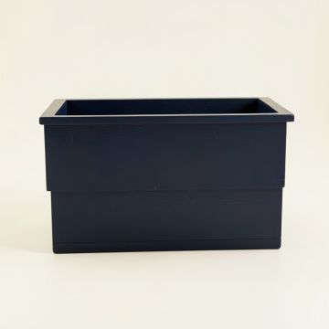 Juniper Bridge Empty Raised Planter - Navy (synthetic illustration; no displayed measurements)