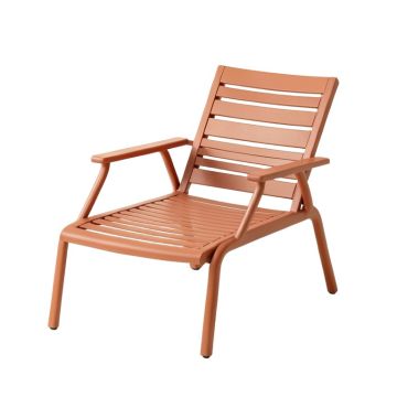 Heath Bridge Outdoor Lounge Chair - Terracotta