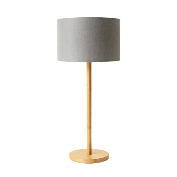 Dune Brook Floor Lamp With A Plain Fabric Shade - Gray