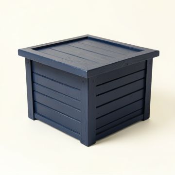 Aspen Crossing Closed Outdoor Storage Box - Navy (synthetic illustration; no displayed measurements)