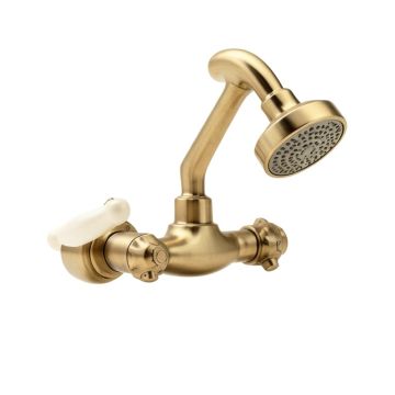 Vintage Thermostatic Pressure Balanced Tub And Shower Faucet With Solid Brass Shower