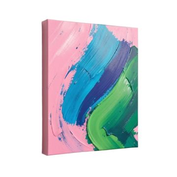 Abstract Mi Alegria Paint - Wrapped Canvas Graphic Art Print