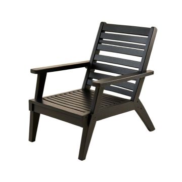 Slate Bend Outdoor Lounge Chair - Black
