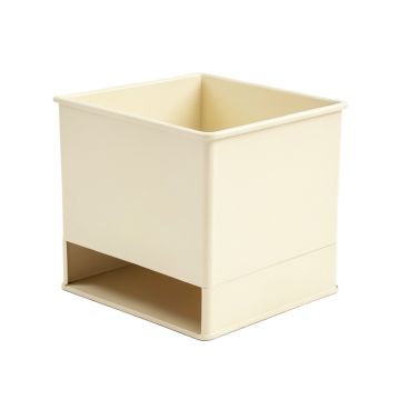 Cove Branch Empty Raised Planter - Cream