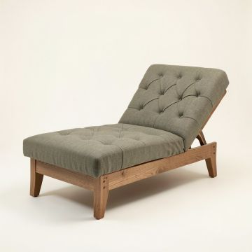Leaf Tufted Chaise Lounge (synthetic illustration; no displayed measurements)