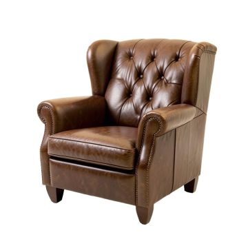 44 '' Wide Tufted Wingback Chair (synthetic illustration; no displayed measurements)
