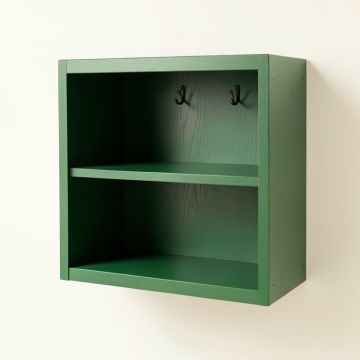 Juniper Bend Empty Mug-Storage Cabinet Insert - Green (synthetic illustration; no displayed measurements)
