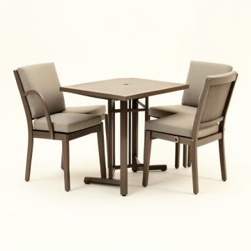 Pescara 3 Piece Bar Height Dining Set With Cushions (synthetic illustration; no displayed measurements)
