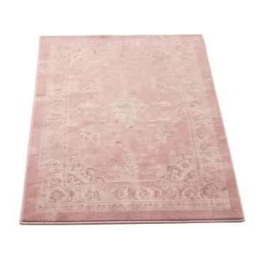 Elea Faux Pink Area Rug