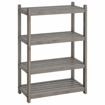 Elm Bridge Empty Seed-Starting Shelving Unit Without Lights - Gray