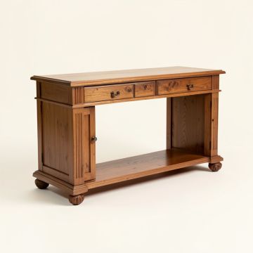 French Style 41.5 '' Solid Wood Console Table (synthetic illustration; no displayed measurements)