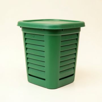 Dune Arc Closed Garden Compost Bin (synthetic illustration; no displayed measurements)