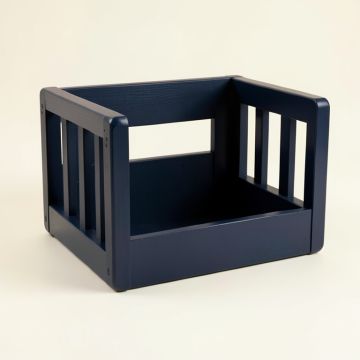 Summit Canyon Empty Furniture-Style Pet Crate - Navy (synthetic illustration; no displayed measurements)