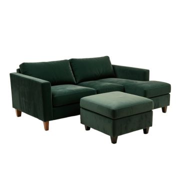 Anton 102 '' Wide Velvet Sofa & Chaise