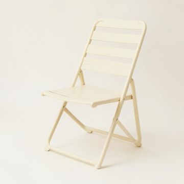 Brook Branch Folding Outdoor Chair - Cream (synthetic illustration; no displayed measurements)