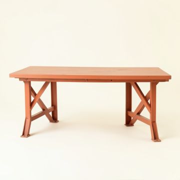 Fern Bridge Empty Workshop Workbench - Terracotta (synthetic illustration; no displayed measurements)