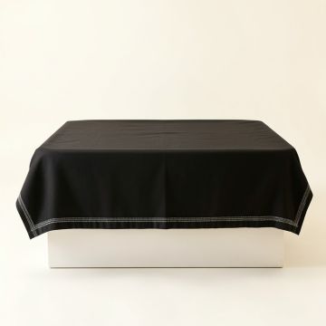 Wren Edge Flat Bed Sheet - Black (synthetic illustration; no displayed measurements)