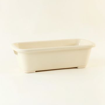 Willow Dale Empty Railing Planter With Integral Brackets - Ivory (synthetic illustration; no displayed measurements)
