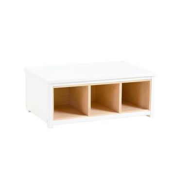 Aspen Canyon Shoe Storage Bench - White