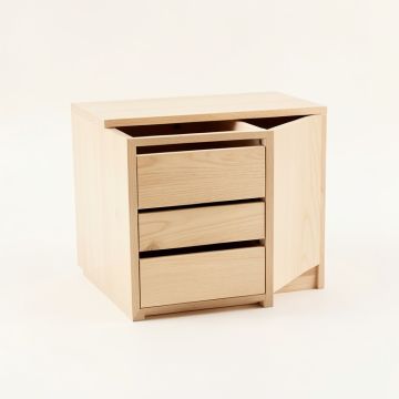 Olive Bend Small-Parts Storage Drawer Cabinet - Beige (synthetic illustration; no displayed measurements)