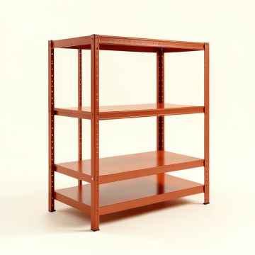 Meadow Field Desktop Shelving Unit - Terracotta (synthetic illustration; no displayed measurements)