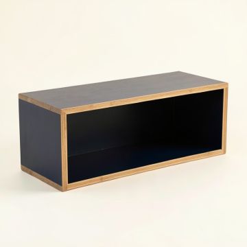 Reed Edge Shoe Storage Bench - Navy (synthetic illustration; no displayed measurements)