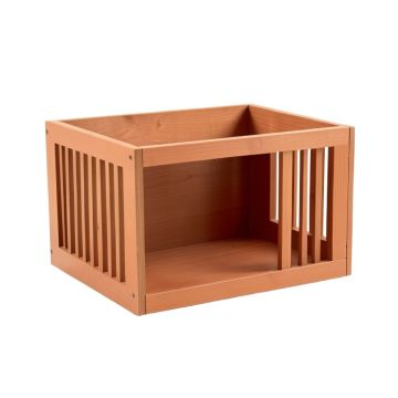 Wren Arc Empty Furniture-Style Pet Crate - Terracotta