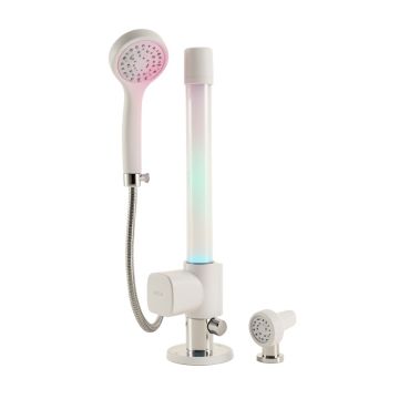 Color Changing Led Head Thermostatic Complete Shower System With Rough-In Valve