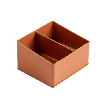 Oak Bluff Empty Coffee-Station Organizer - Terracotta
