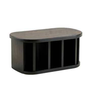 Oak Arc Shoe Storage Bench