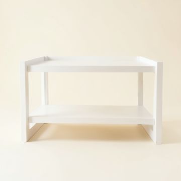 Cove Bend Empty Countertop Canister Rack - White (synthetic illustration; no displayed measurements)