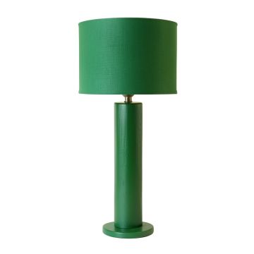 Dune Crest Floor Lamp With A Plain Fabric Shade - Green