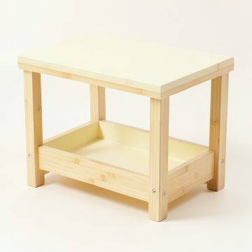 Elm Branch Empty Coffee-Station Organizer - Cream (synthetic illustration; no displayed measurements)