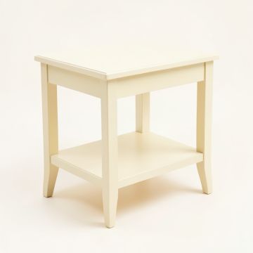 Aspen Crest Side Table - Cream (synthetic illustration; no displayed measurements)